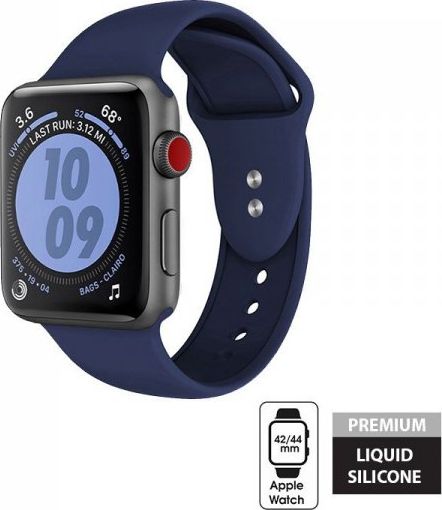 Crong Crong Liquid Band - Pasek Apple Watch 42/44 mm (granatowy)