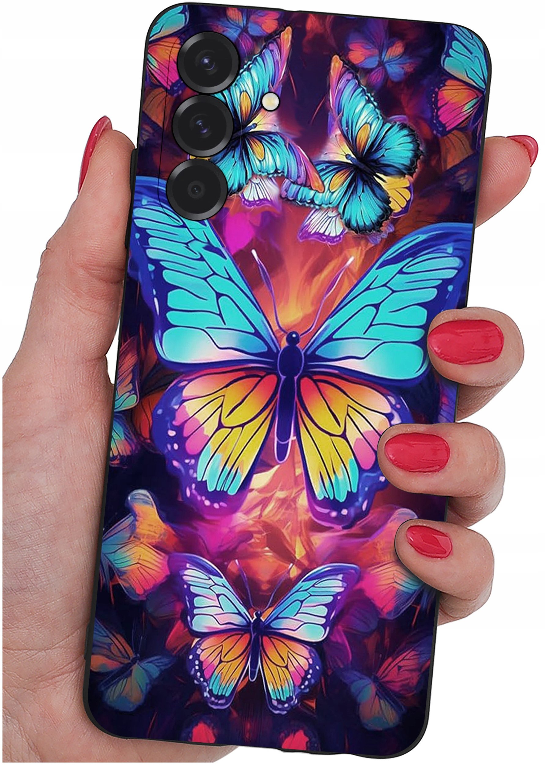 ETUI do Samsung A56 5G | WZORY | SILIKONOWE MATT CASE + SZKŁO 9H