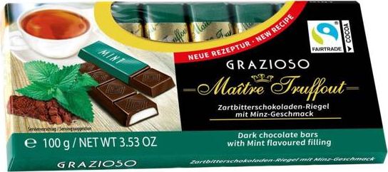 MaitreTruffout MaitreTruffout Grazioso Czekoladki z Nadzieniem Miętowym 100 g