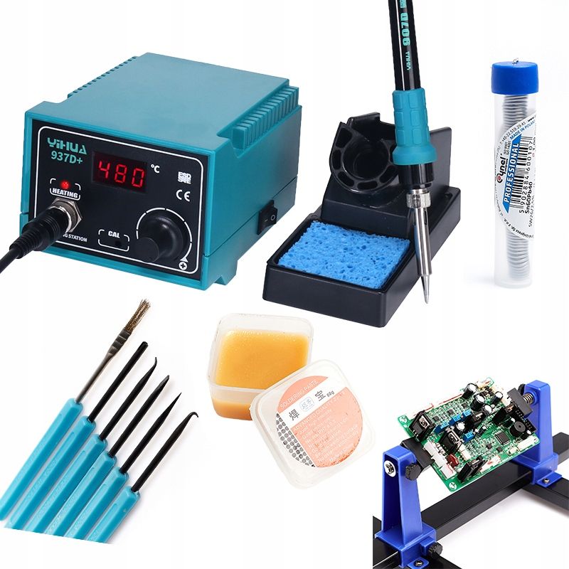 Techrebal Stacja lutownicza Yihua 937D+ Uchwyt KIT5