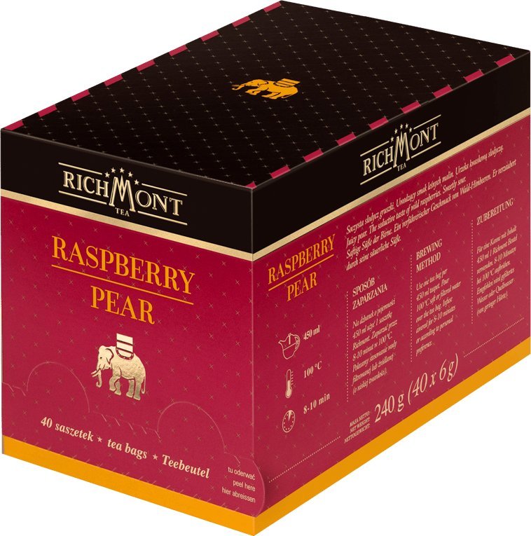 Richmont Herbata Richmont Raspberry Pear 40 saszetek