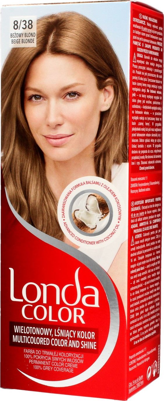 Londacolor Cream Farba do włosów nr 8/38 beżowy blond 1 opakowanie