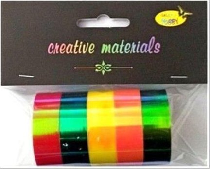 Taśmy papierowe opalizujące 15mm 5szt