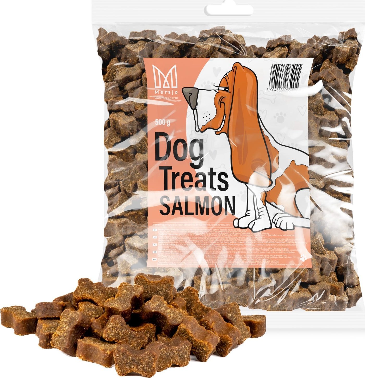 Mersjo Przysmak dla psa - Treserki dla psa Mersjo łosoś 500g