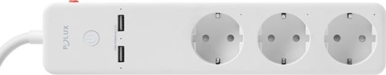 Polux TUYA SMART Wi-Fi listwa zasilająca z wyłącznikiem + 2xUSB 315946
