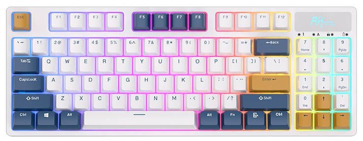 Bezprzewodowa klawiatura mechaniczna Royal Kludge RK89 RGB, Lemon switch (biała) Royal Kludge