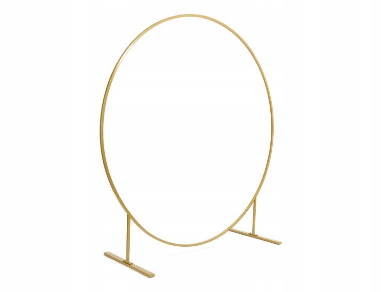 Stojak na tło Koło, złoty, 2m