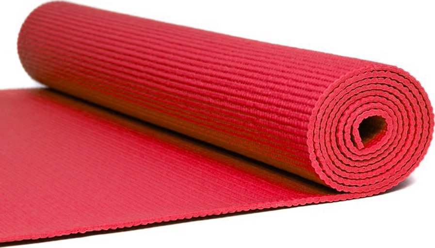 Sportech Mata Yoga PVC 173x61x0,4 cm S825740 czerwona