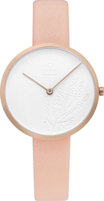 Zegarek OBAKU Zegarek damski Obaku Denmark V219LXVHRX beżowy