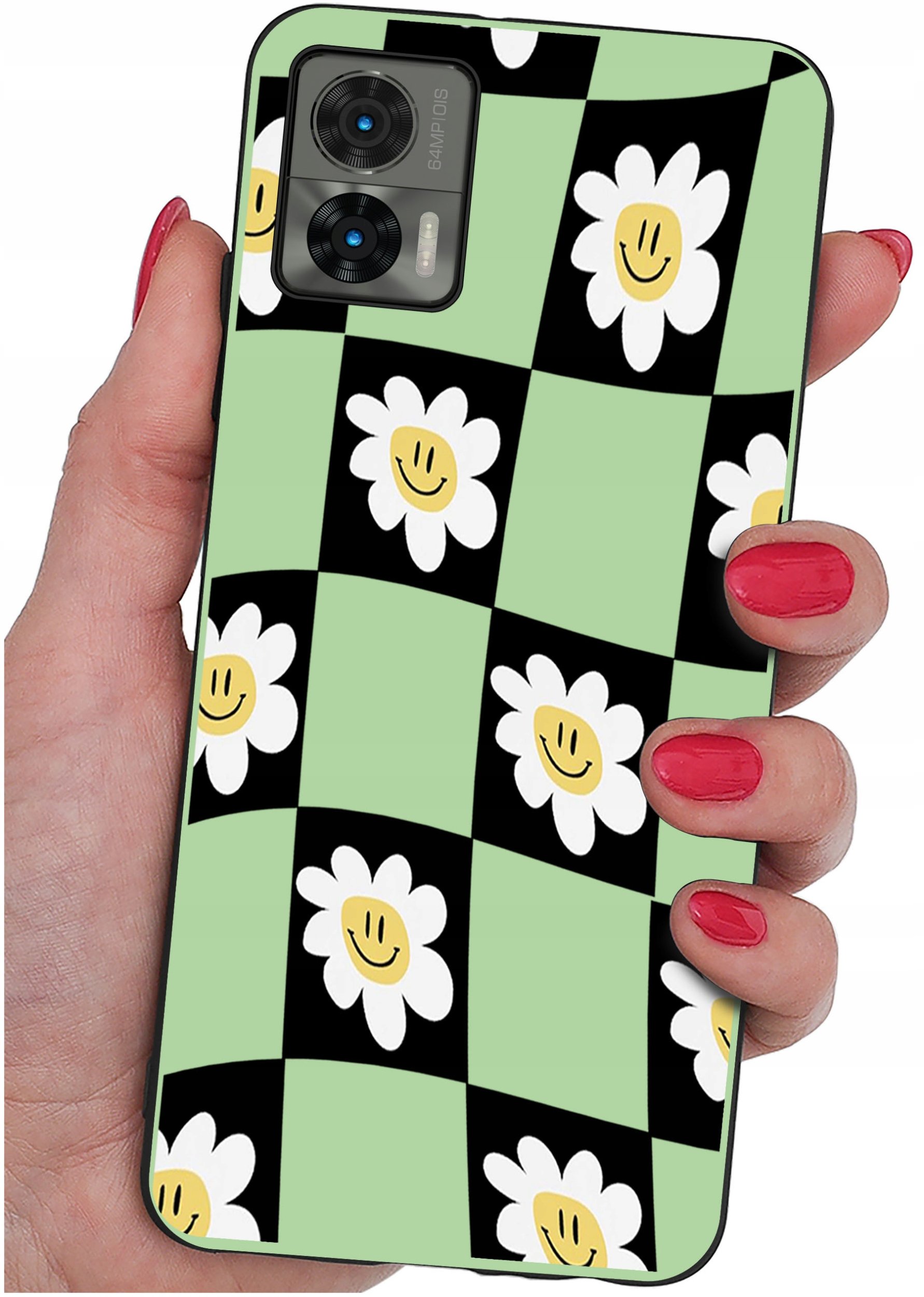 Etui do Motorola Moto Edge 30 Neo WZORY |SILIKONOWE MATT CASE + SZKŁO 9H