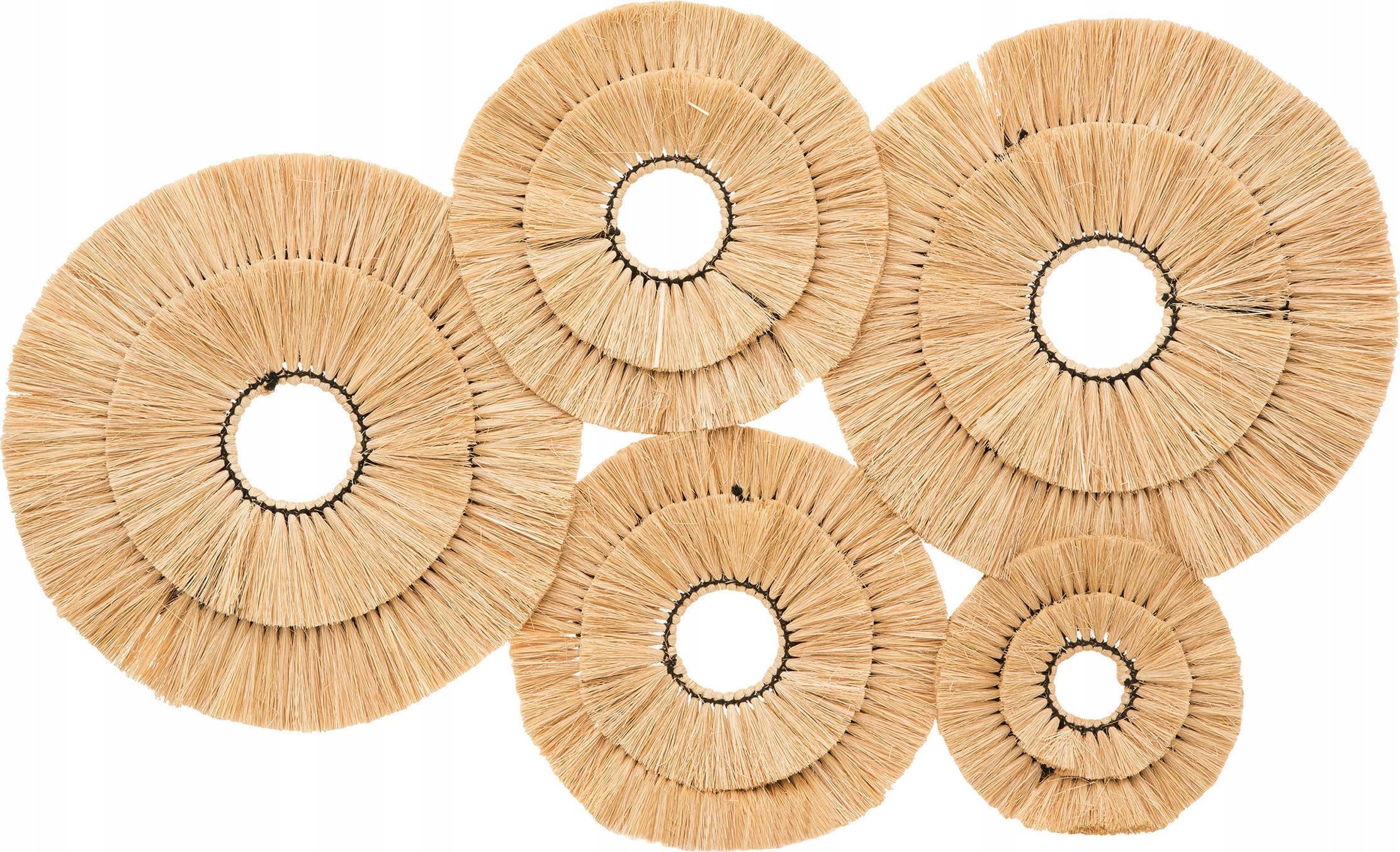 Atmosphera Dekoracja ścienna z rafii ALBA, 91 x 64 cm