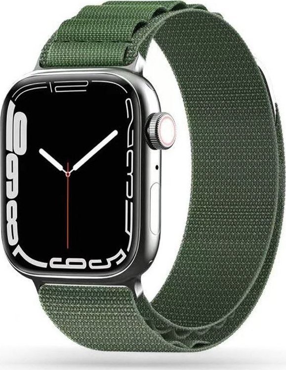 Braders Pasek Nylon Pro do Apple Watch 4 / 5 / 6 / 7 / 8 / SE / Ultra (42 / 44 / 45 / 49 mm) Military Green