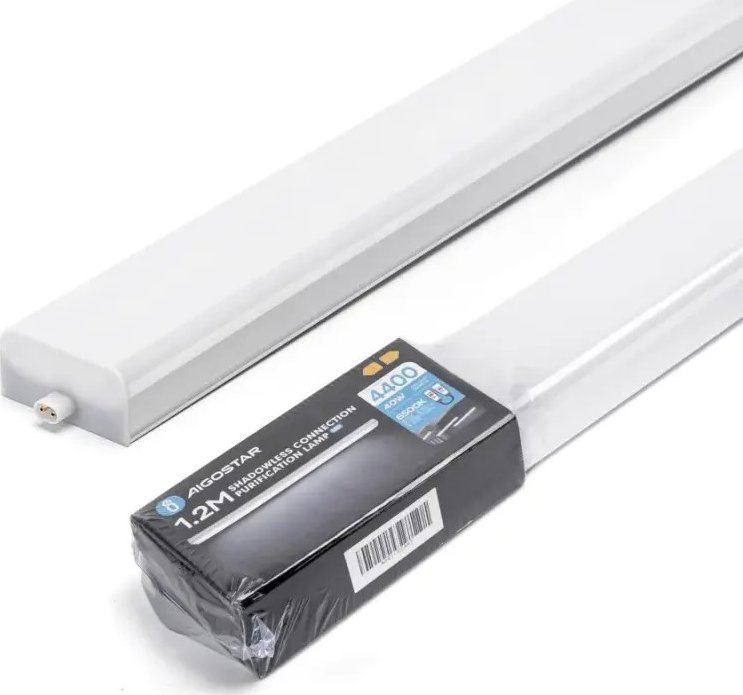 Aigostar Listwa led 1.2m 40W plafon z bezcieniowym łączeniem biała zimna Listwa led 1.2m 40W plafon z bezcieniowym łączeniem biała zimna