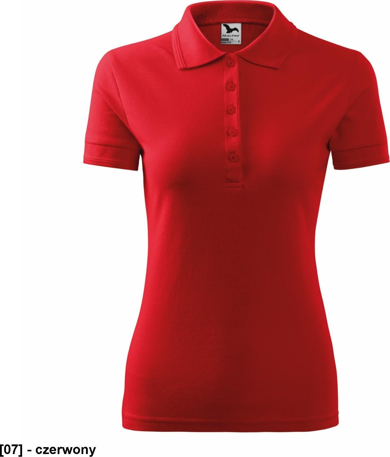 MALFINI Pique Polo 210 - ADLER - Koszulka polo damska, 200 g/m - czerwony M