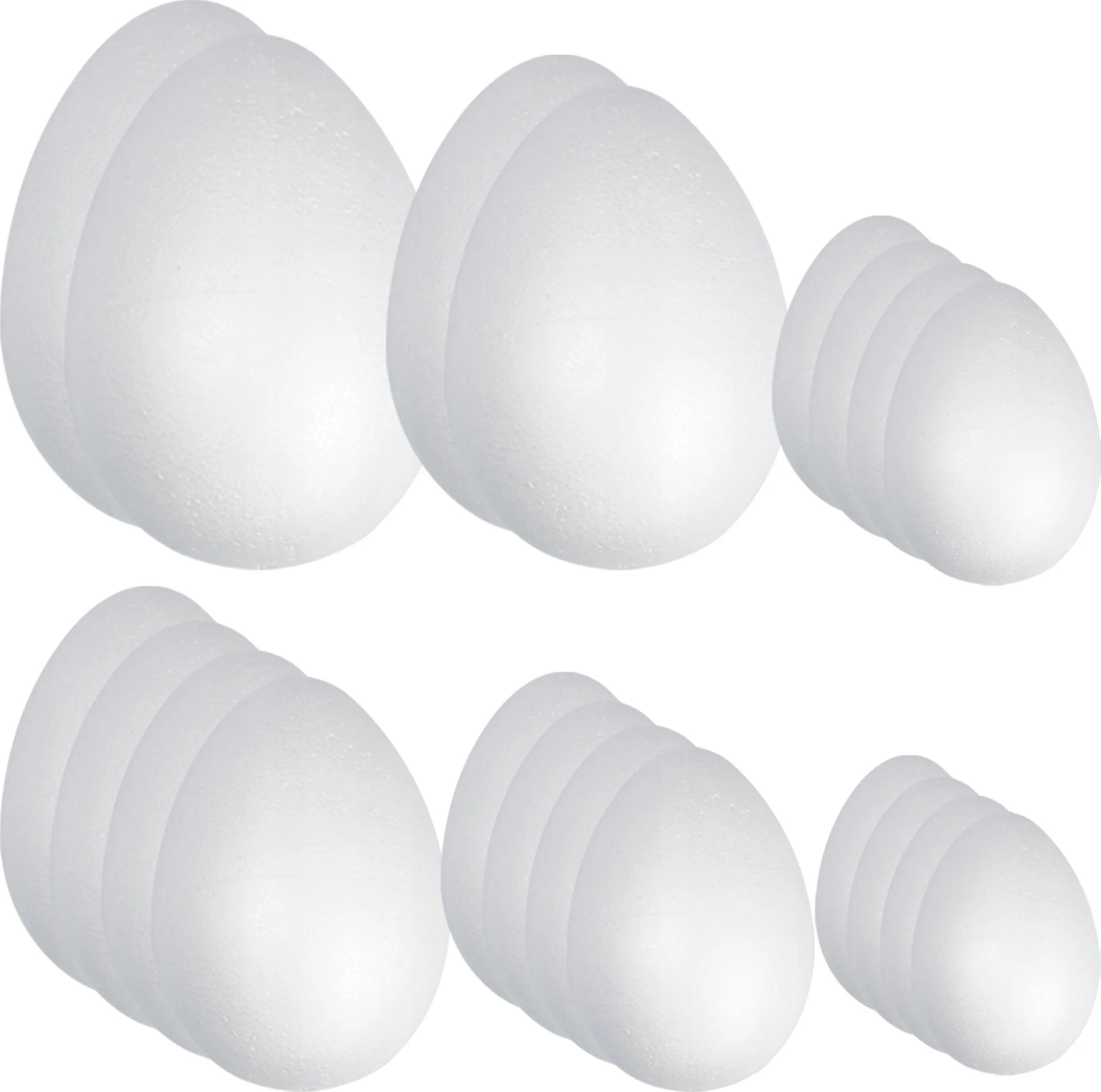 Jajka Styropianowe 20szt Jaja Mix Rozmiarów Dekoracja Decoupage Wielkanoc