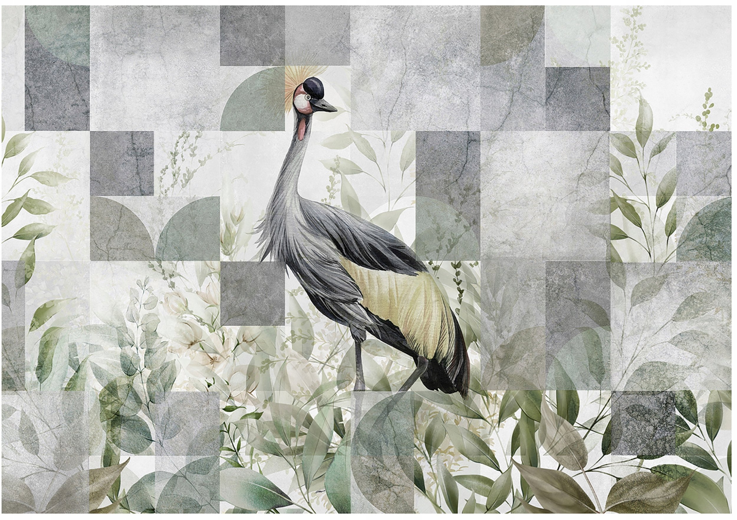 Fototapeta Na Flizelinie Ptak Liście Do Sypialni Salonu 416x254