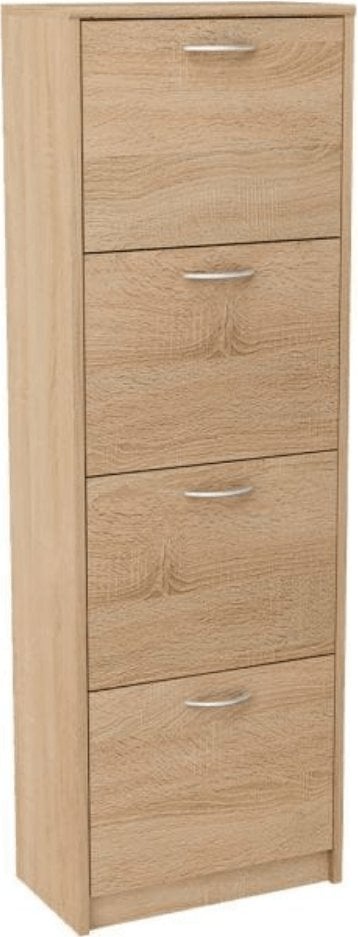 Szafka na buty do przedpokoju, Classic, 50x28x152 cm, dąb sonoma, mat | TYLETEGOTU