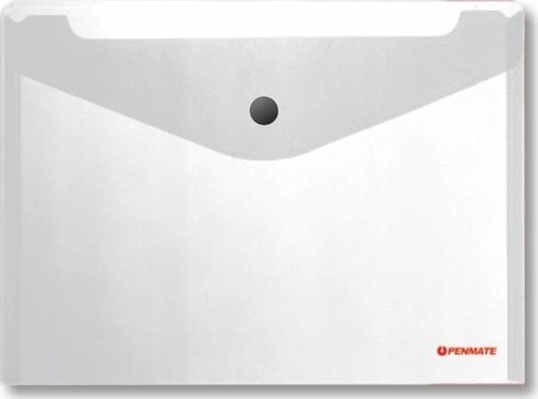Koperta na zatrzask A6 PP-235 bezbarwna PENMATE