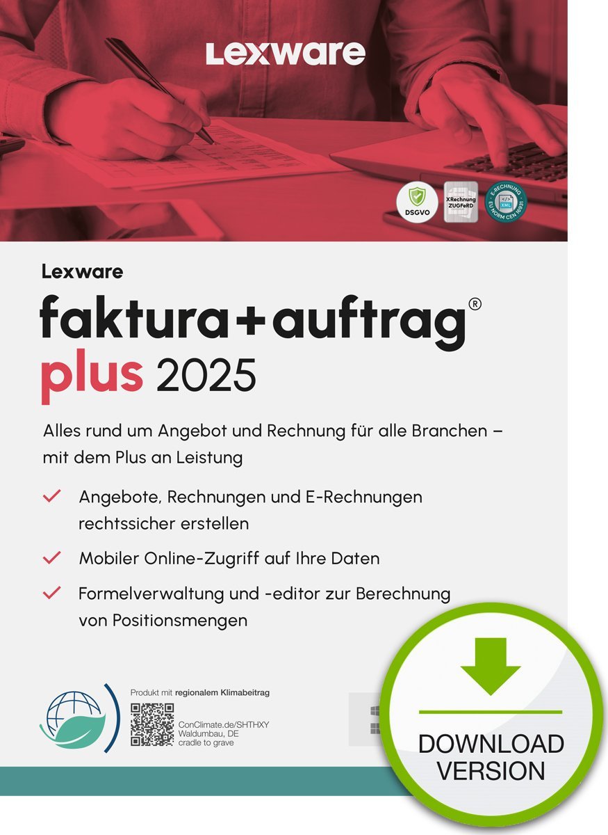 Program Lexware Lexware faktura+auftrag plus 2025 "unbegrenzte Laufzeit" Download