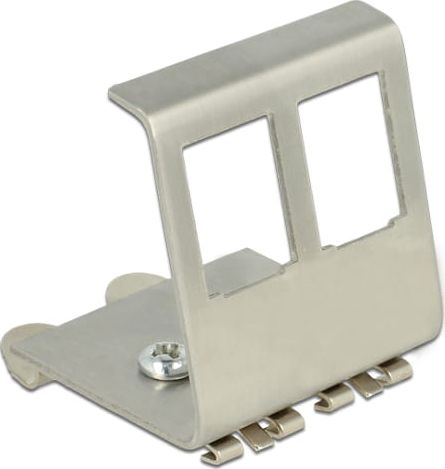 Delock UCHWYT MONTAŻOWY KEYSTONE 2-PORTOWY DLA SZYNY DIN RAIL DELOCK