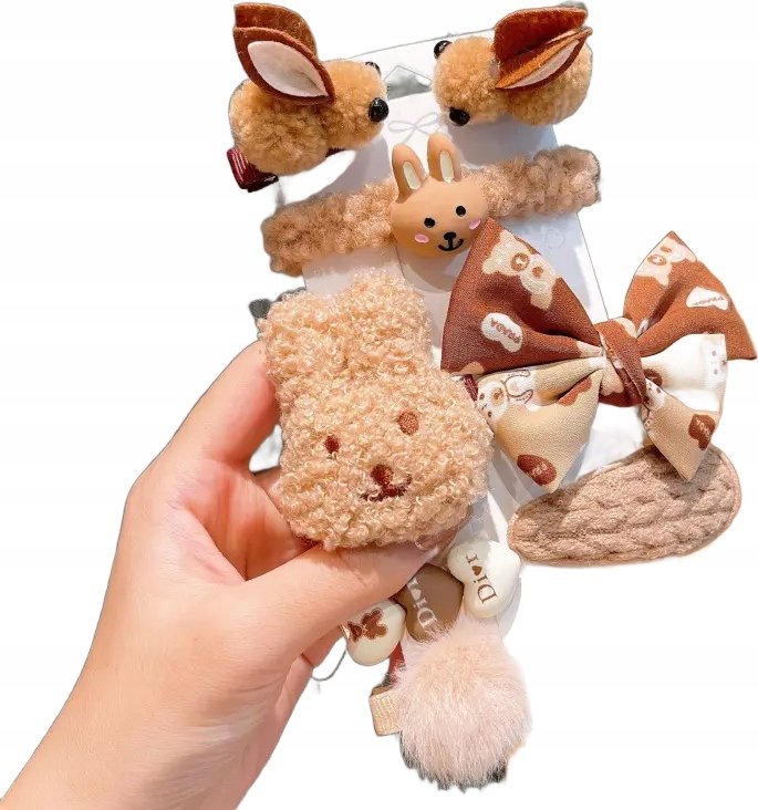 Komplet spinek, wsuwek do włosów Dziewczęcy Beż typ XXVI