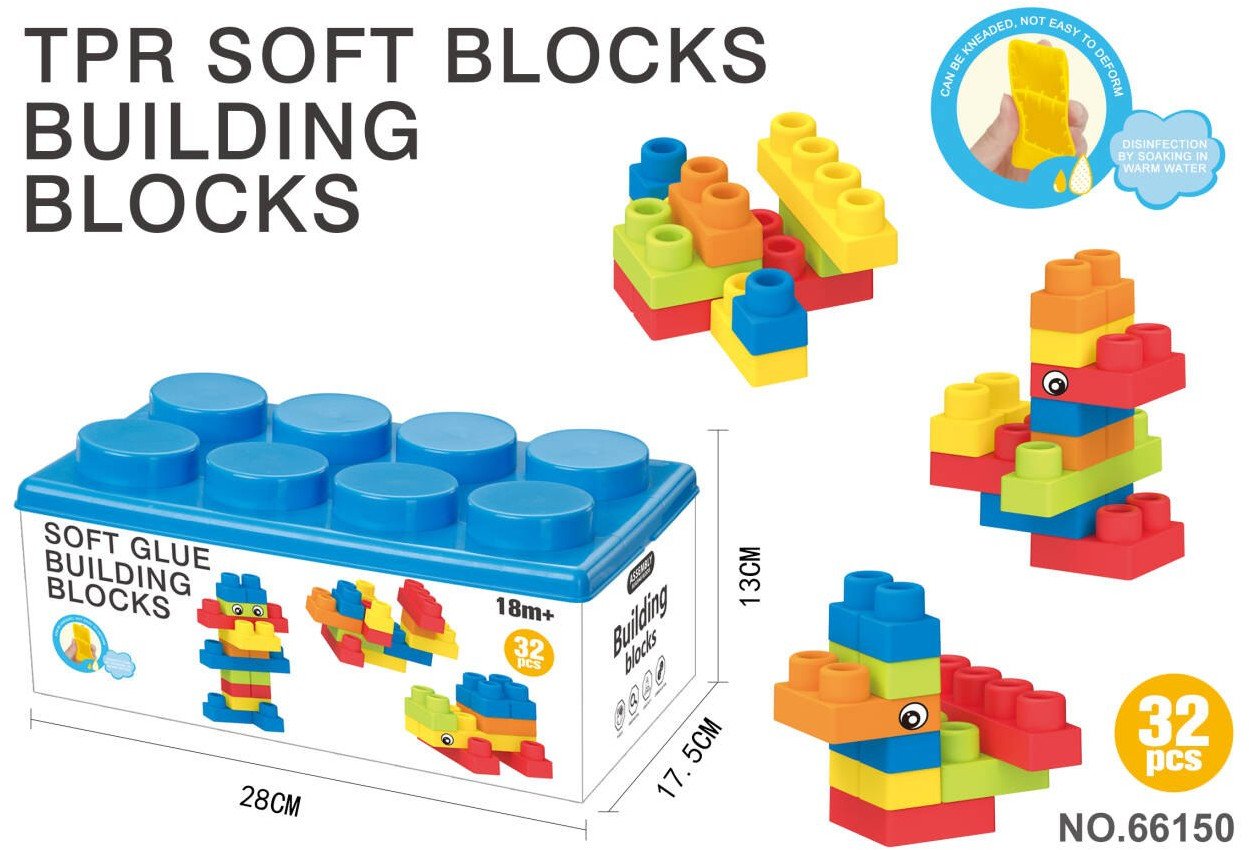 Zestaw Miękkich Klocków 32el. EDUKAMP