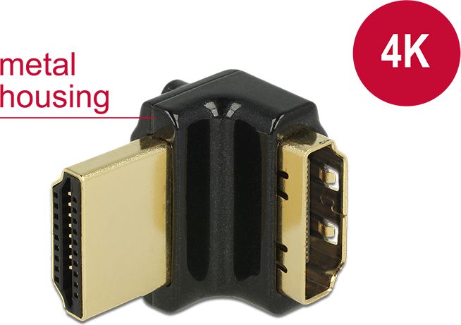 Adapter AV Delock HDMI - HDMI czarny (65663)