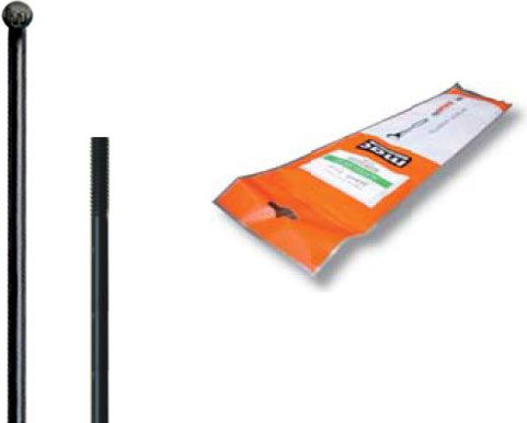 Cn Spoke Szprychy MAC14 2.0-2.0-2.0 stal nierdzewna 264mm czarne 72szt