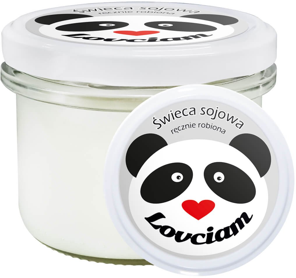 Cup&You Świeca sojowa LOVCIAM kwiatowo-owocowy zapach w słoiku prezent upominek na Walentynki dla kobiety dziewczyny ukochanej żony narzeczonej