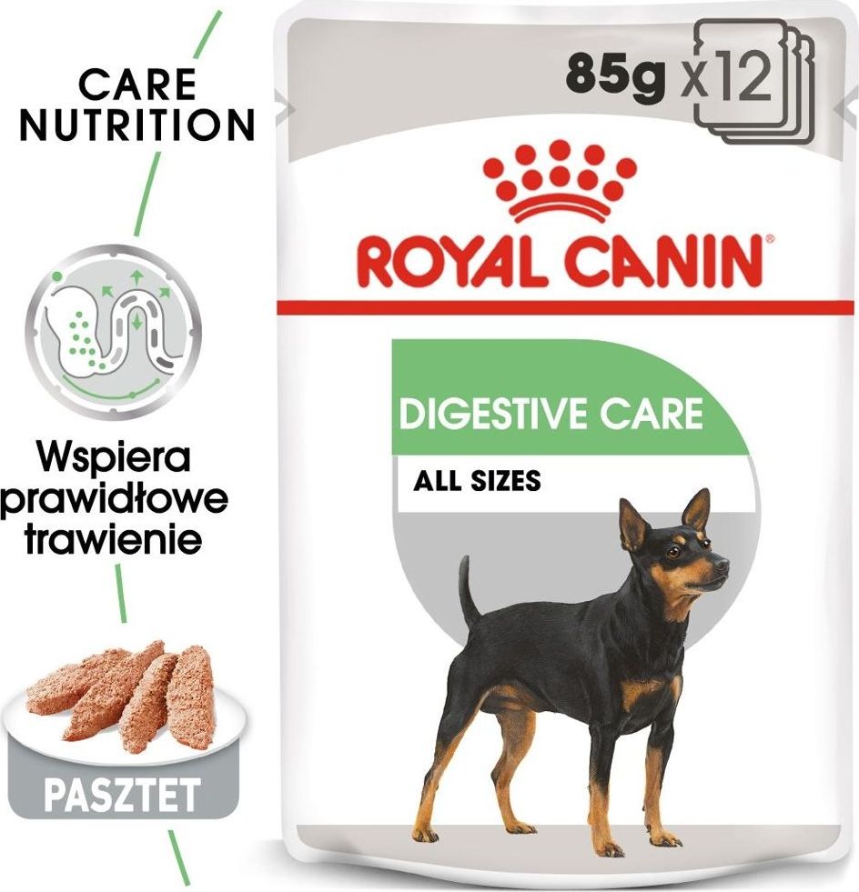 Royal Canin ROYAL CANIN CCN Digestive Care 12x85g karma mokra - pasztet dla psów dorosłych o wrażliwym przewodzie pokarmowym