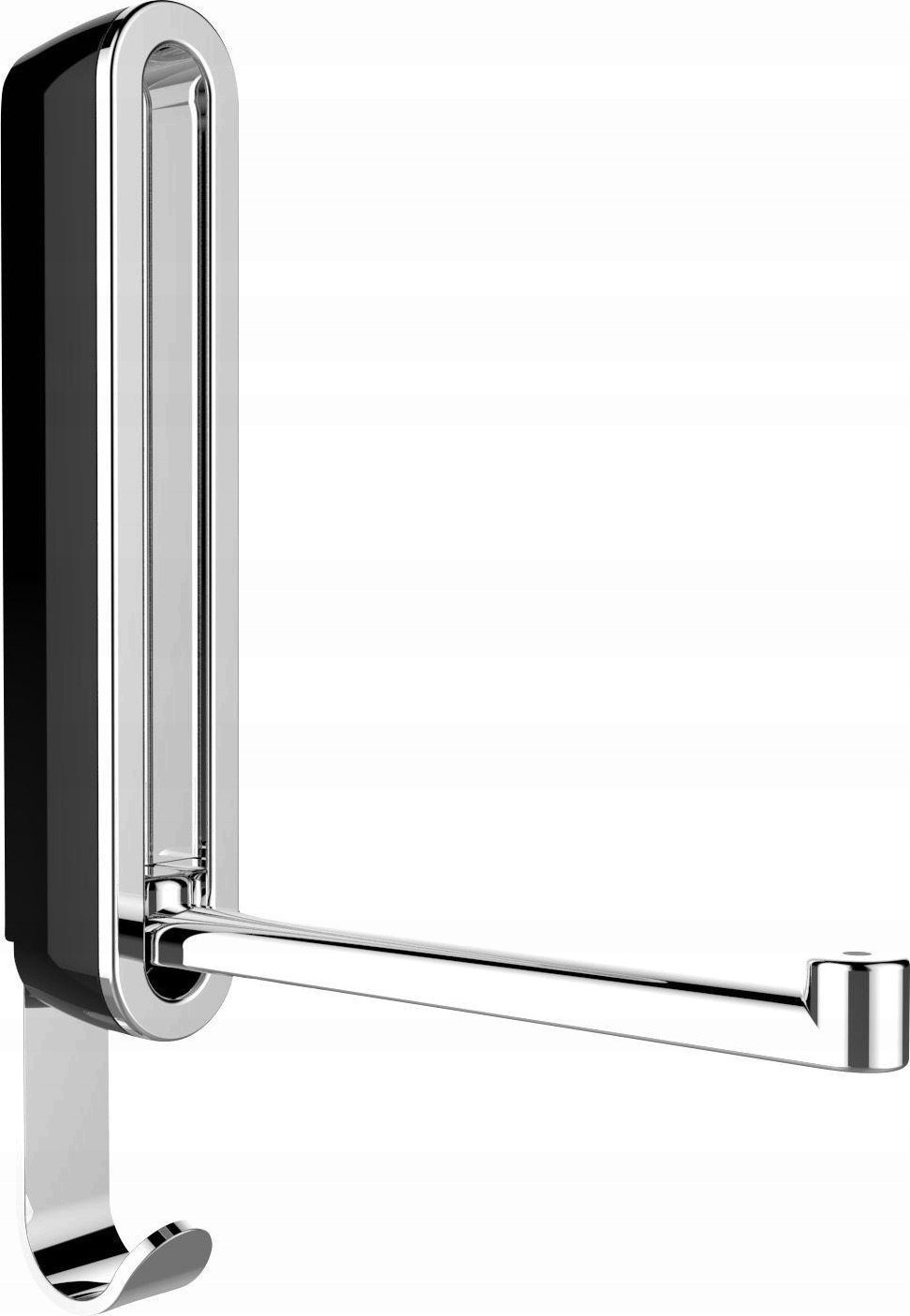 Wenko Wieszak na ręczniki rozkładany premium SIGMA, kolor czarny