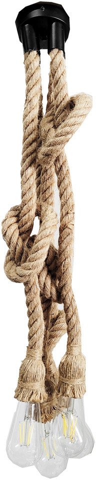 Lampa oprawa sznur jutowy konopny 4xE27 1m