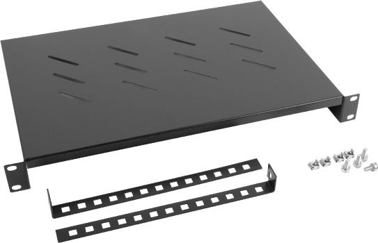Lanberg Półka do szafy 19" Czarna (AK-1004-B)
