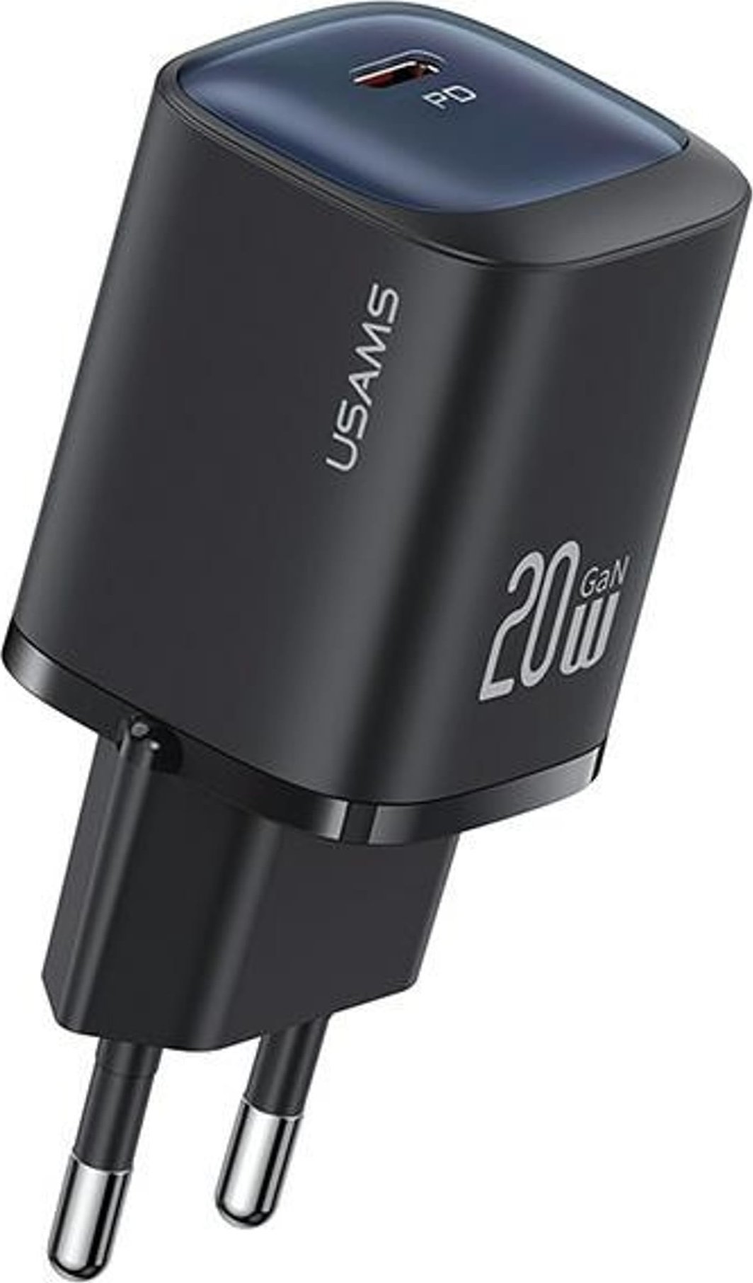 Ładowarka Usams USAMS Ład. siec. CC248 20W GaN USB-C Fast Charging HC Series czarny/black CC248TC01