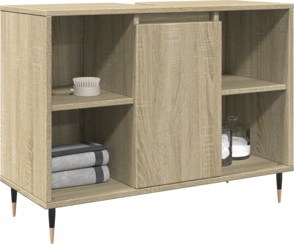 vidaXL vidaXL Szafka łazienkowa, dąb sonoma, 80x33x60 cm