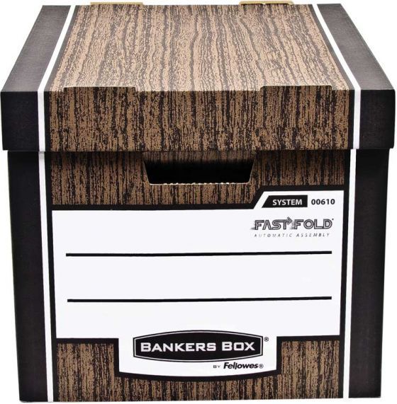 Fellowes Bankers Box WOODGRAIN - pudło na archiwa FastFold, (0061001)