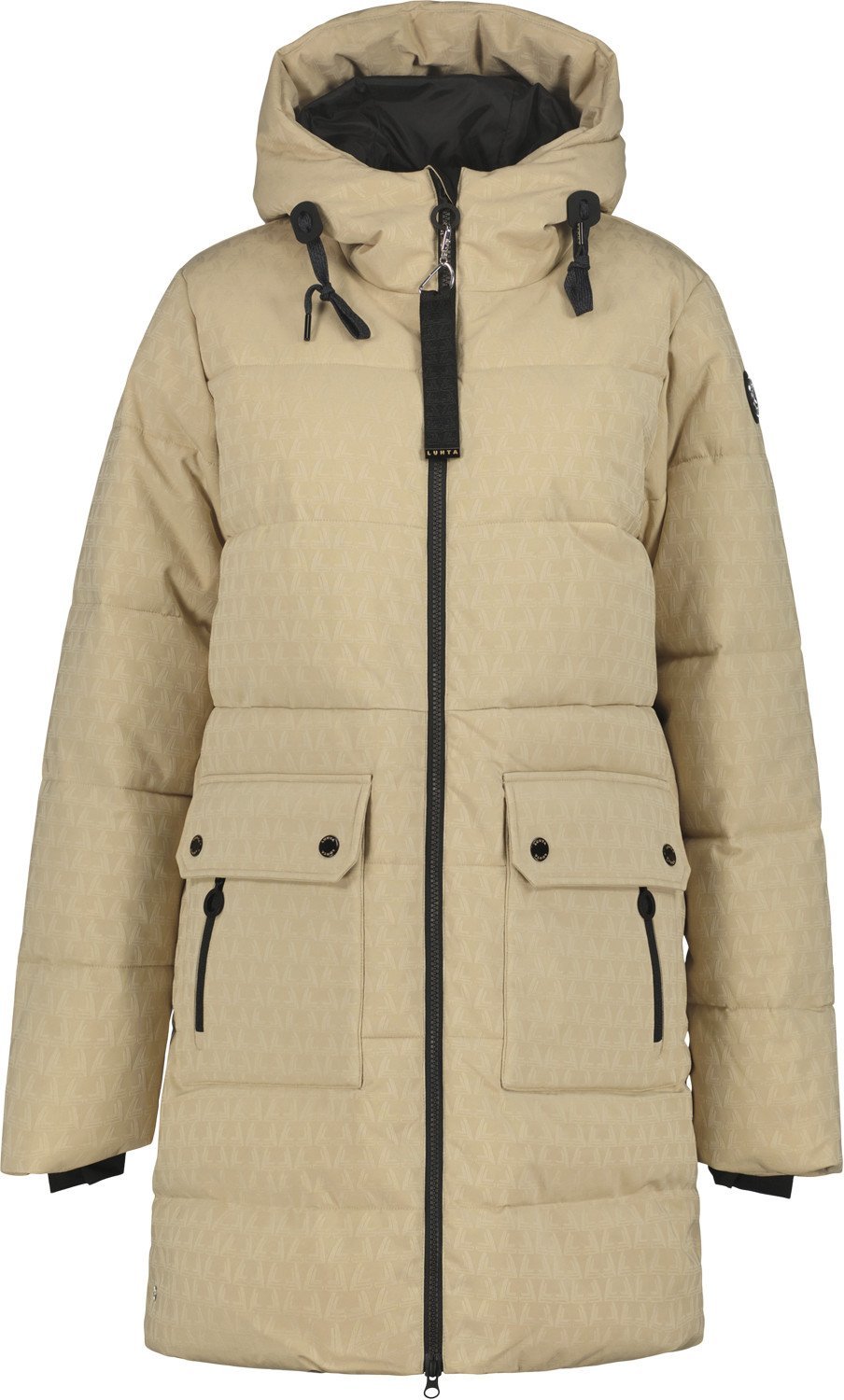 Luhta moteriška žieminė striukė ESPINGEN, smėlio spalvos