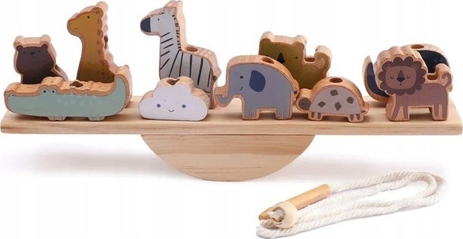Drewniane Zabawki Wczesna Edukacja Zwierzaki Zwierzęta Montessori Zabawka