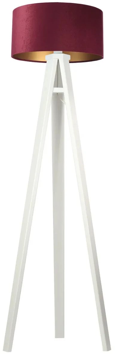 Lampa stojąca HOME 40 bordowa/złota/biała BPS KONCEPT