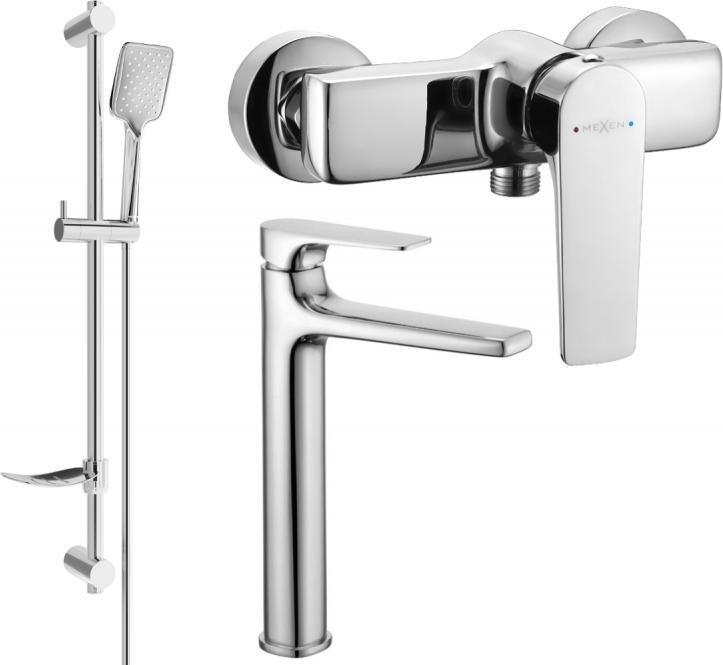 Bateria prysznicowa Mexen Mexen Lynx DF62 zestaw prysznicowy, chrom - 745914DF62-00