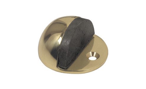 Metal-Bud Odbój drzwiowy mosiężny szara guma