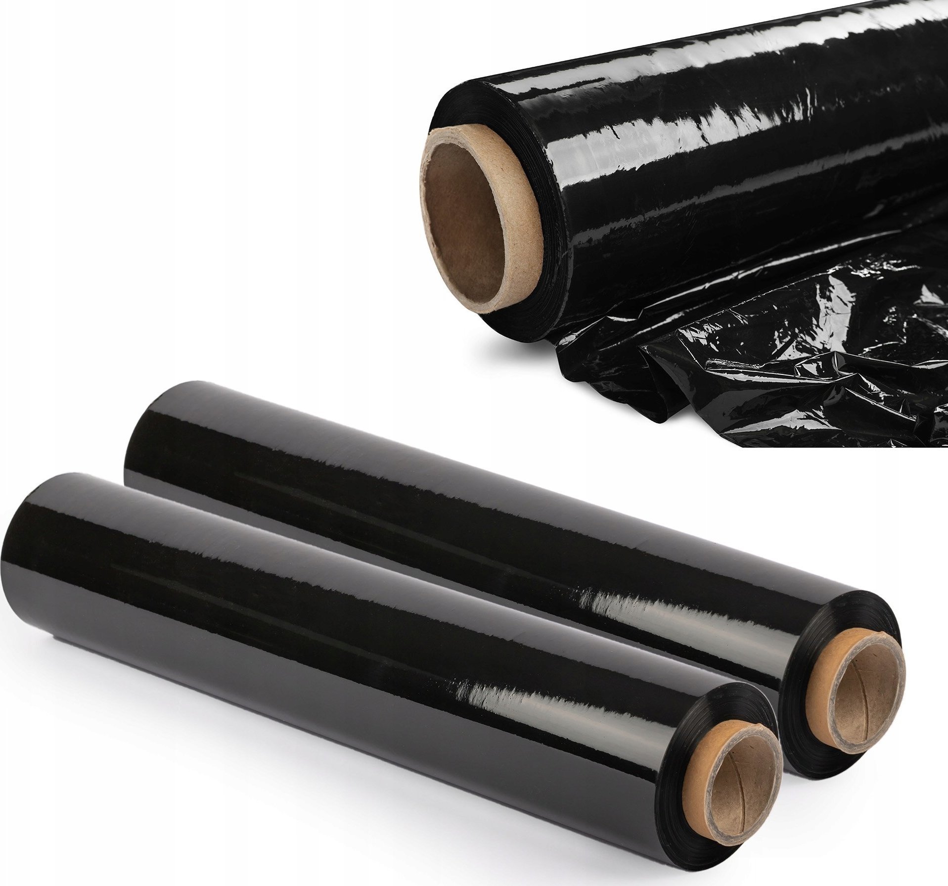 Folia stretch Kadax KADAX 2x Folia Stretch Strecz Czarna Mocna 3kg xl