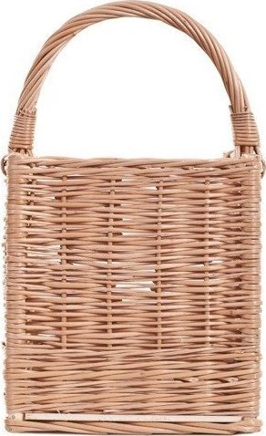 WickerPL Wiklinowy Kosz na Drewno Kominkowe 40x28 H30/46 cm