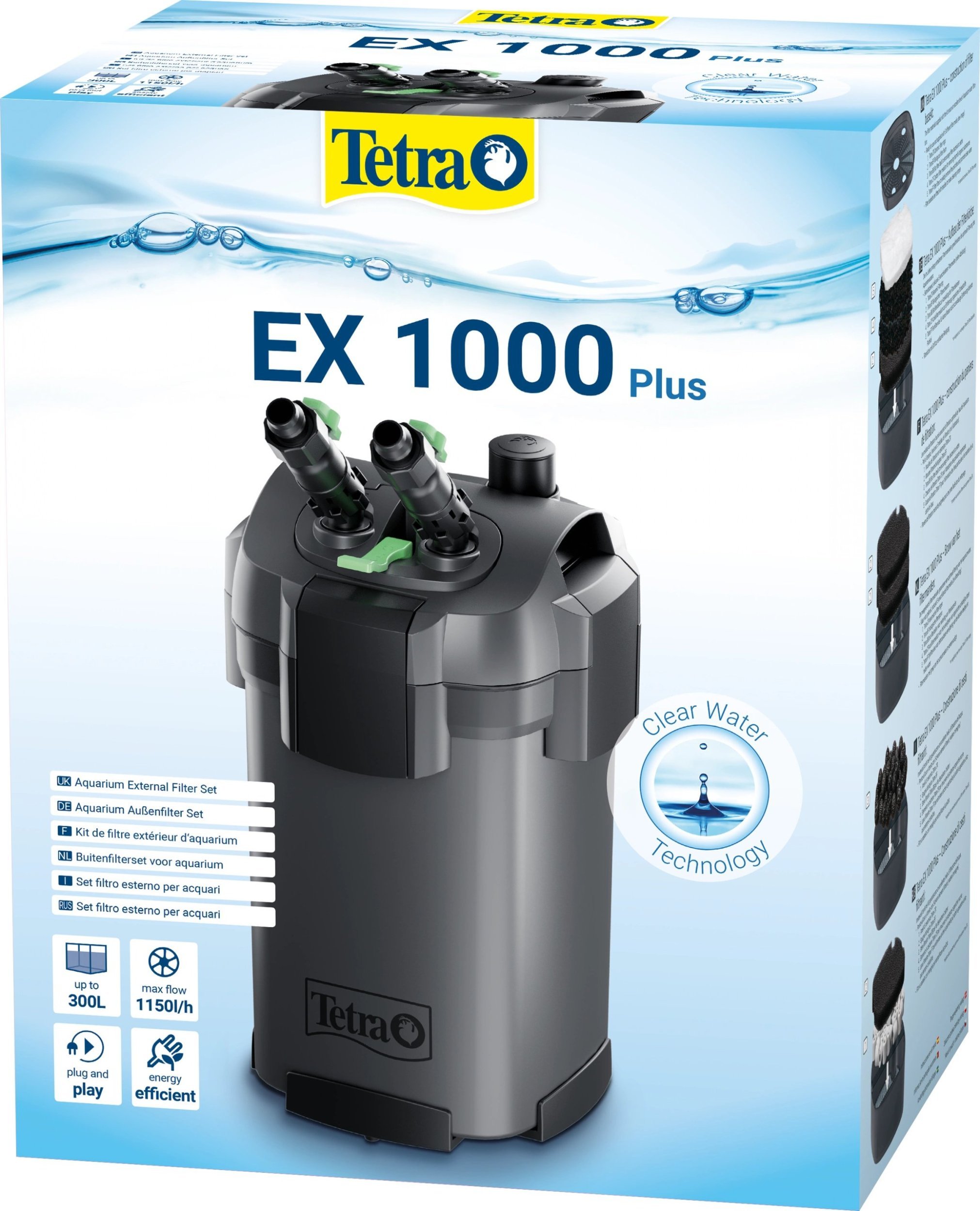 Tetra TETRA EX 1000 Plus-filtr zewnętrzny do akw.o pojemnośc 150-300l