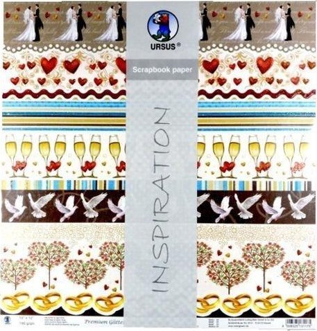 Craft And You Design Papier do scrapbookingu ślubne 3 5arkuszy