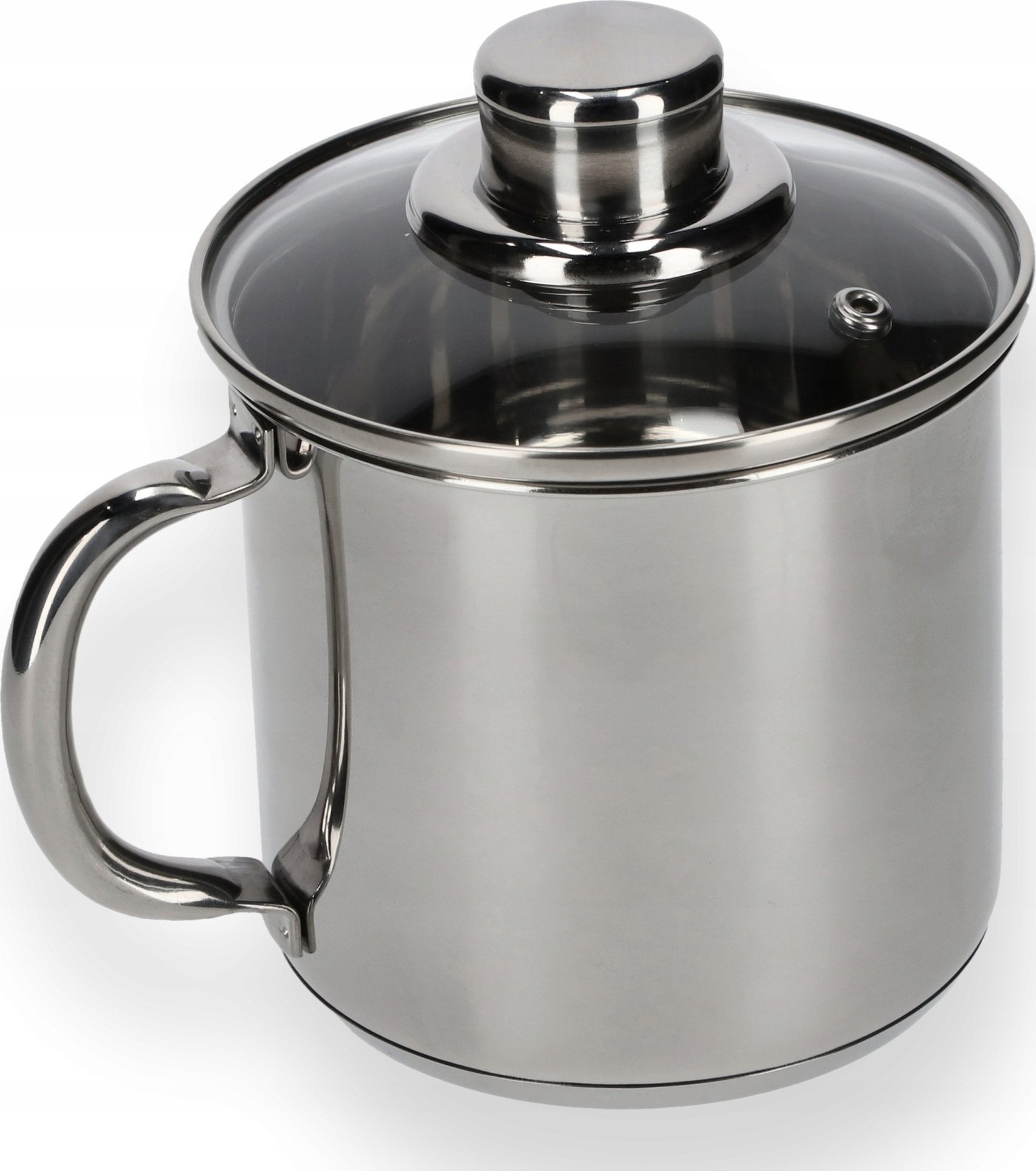 Kadax Garnek Stalowy Z Pokrywką 1,2 L Duży Indukcja