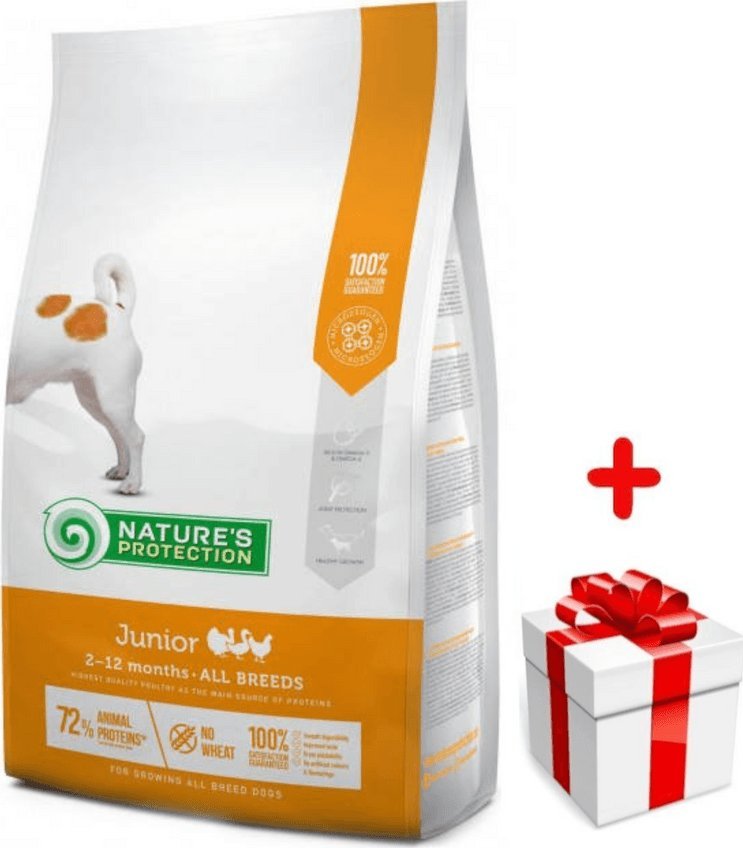 Natures Protection NATURES PROTECTION Junior Poultry All Breeds 7,5kg + niespodzianka dla psa GRATIS!