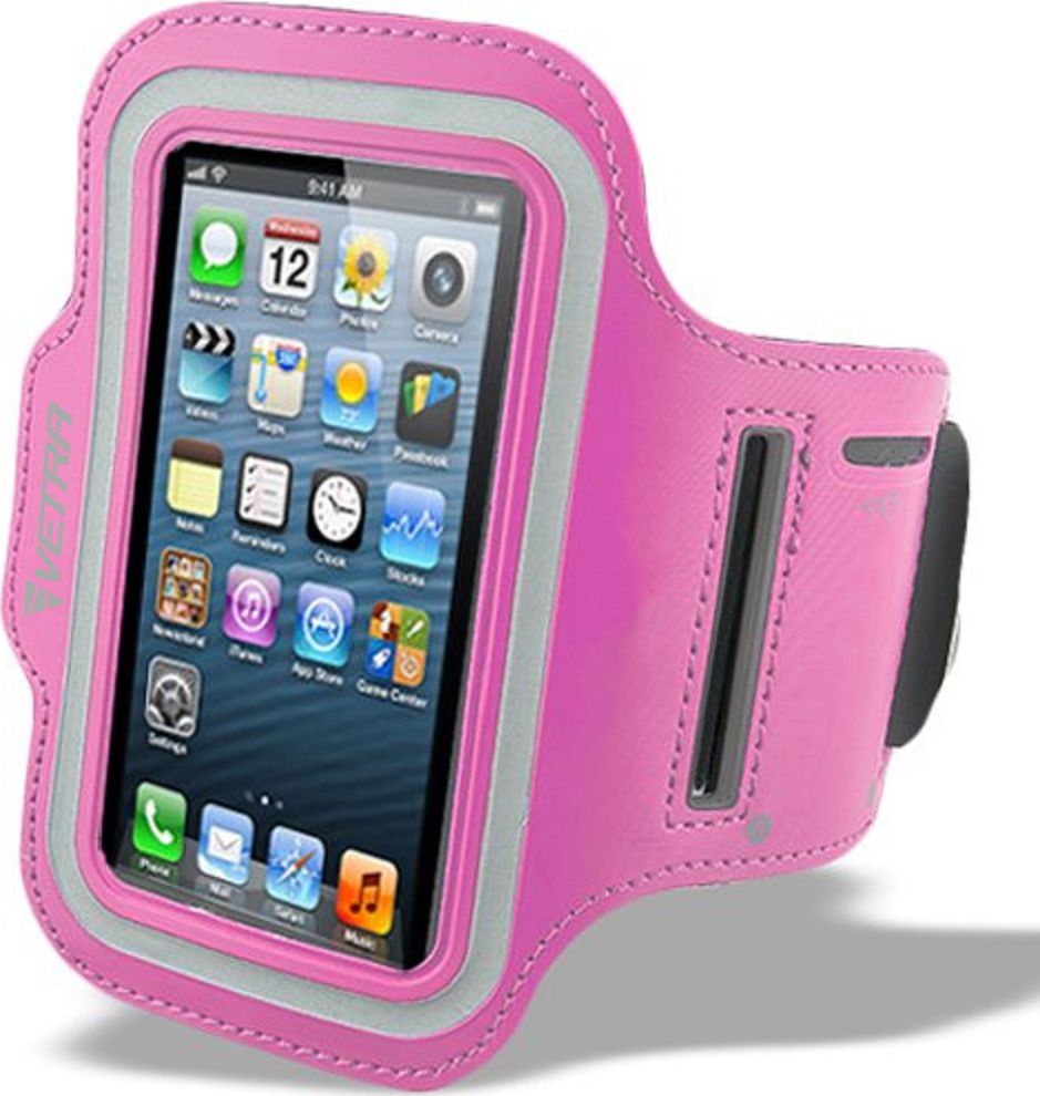 Mobilari OPASKA ETUI NA RAMIĘ DO BIEGANIA TELEFON 4.7'' RÓŻOWY