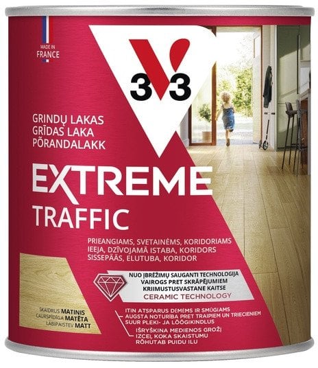 V33 MATTED FLOOR VARNISH COLOURLESS 0,75