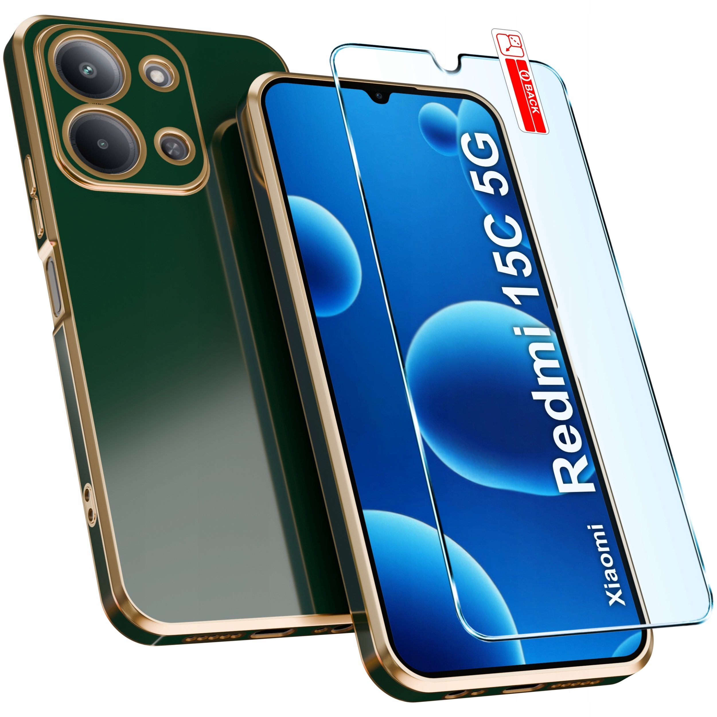 Etui do Xiaomi Redmi 15C 5G CASE ELEGANCKIE GLAMOUR SLIM + Szkło 9H